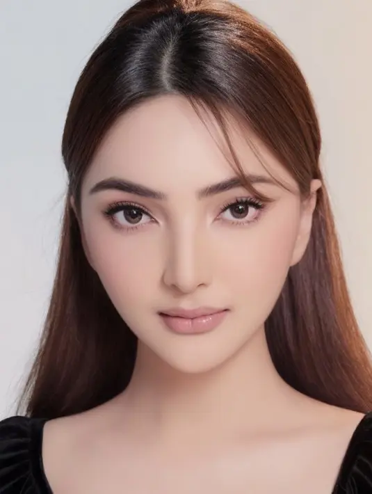 Ashanty juga menggunakan aplikasi ini, terlihat rambutnya diikat dengan riasan flawless. @ashanty_ash