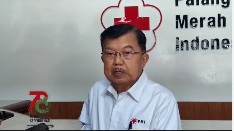 Ketua Umum Palang Merah Indonesia (PMI) Jusuf Kalla (JK)