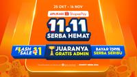 ShopeePay Luncurkan Promo 11.11 Serba Hemat, Transaksi Harian Makin Untung Tanpa Biaya Admin 