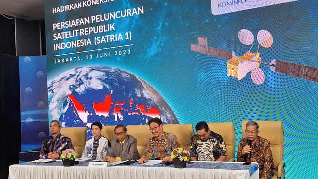 Kementerian Kominfo mengungkapkan bakal meluncurkan Satelit Satria-1 pada bulan Juni 2023 (Liputan6.com/Giovani Dio Prasasti)
