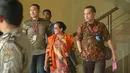 Miryam diperiksa dalam kapasitasnya sebagai tersangka kasus pemberia‎n keterangan yang tidak benar pada persidangan perkara korupsi e-KTP untuk terdakwa Irman dan Sugiharto, Jakarta, Jumat (12/5). (Liputan6.com/Helmi Afandi)  