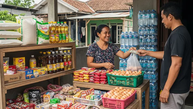Usaha dari Teras Rumah yang Cepat Punya Pelanggan Tetap Model Warung Kelontong Mini