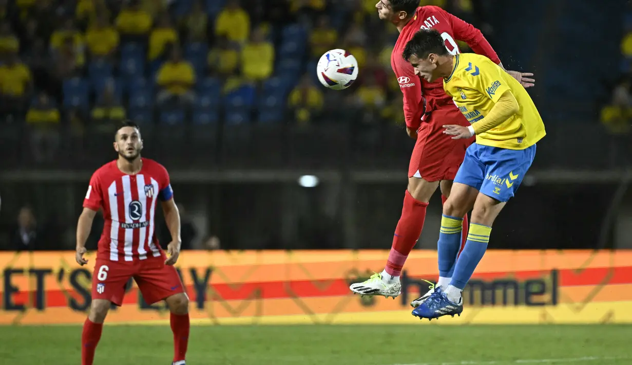 Berkat hasil ini, Las Palmas berhak naik ke peringkat sembilan klasemen dengan poin 17. (JAVIER SORIANO / AFP)
