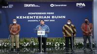 Konferensi pers Kementerian BUMN, Jakarta, 17 Maret 2022 (Foto: PPA)