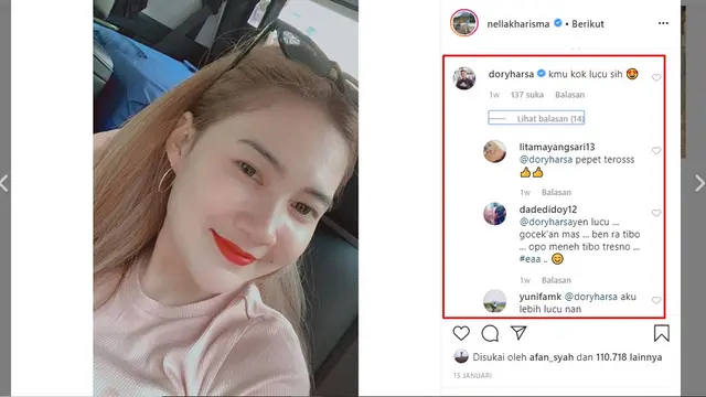 5 Momen Nella Kharisma di Gombalin Dory Harsa, Bikin Netizen Heboh