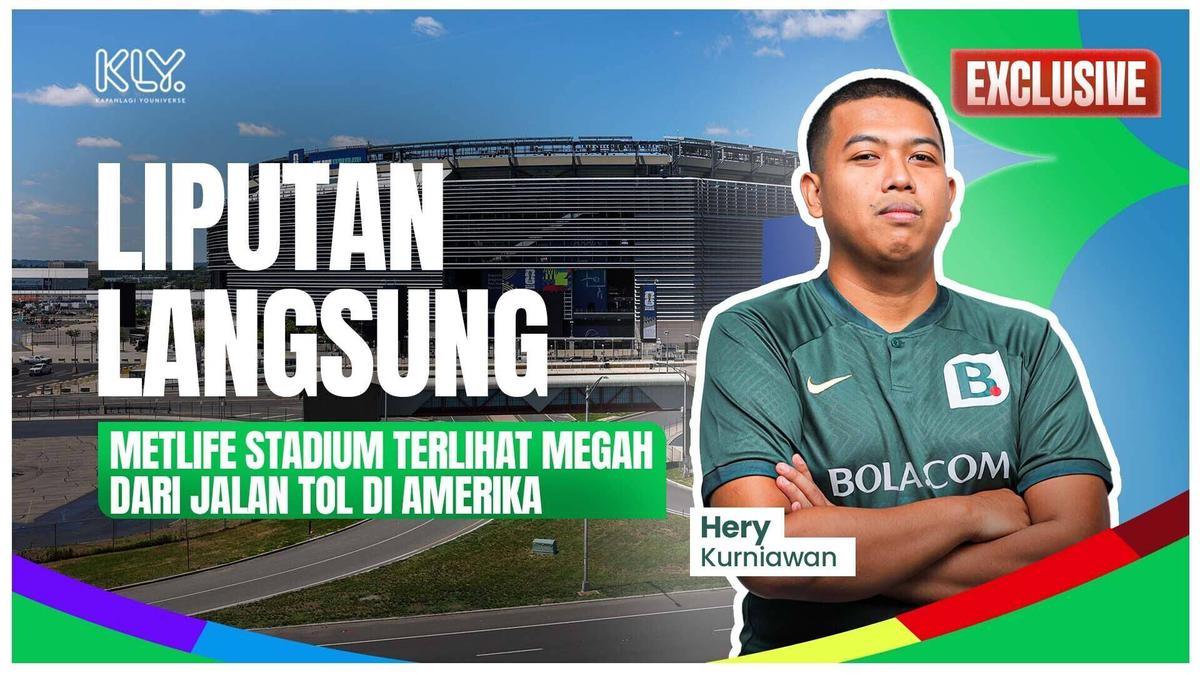 EKSKLUSIF! Kemegahan MetLife Stadium Terpancar dari Jalan Tol di Amerika
