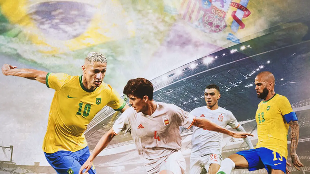 Olimpiade 2020 - Ilustrasi Richarlison, Pau Torres, Dani Alves, Pedri