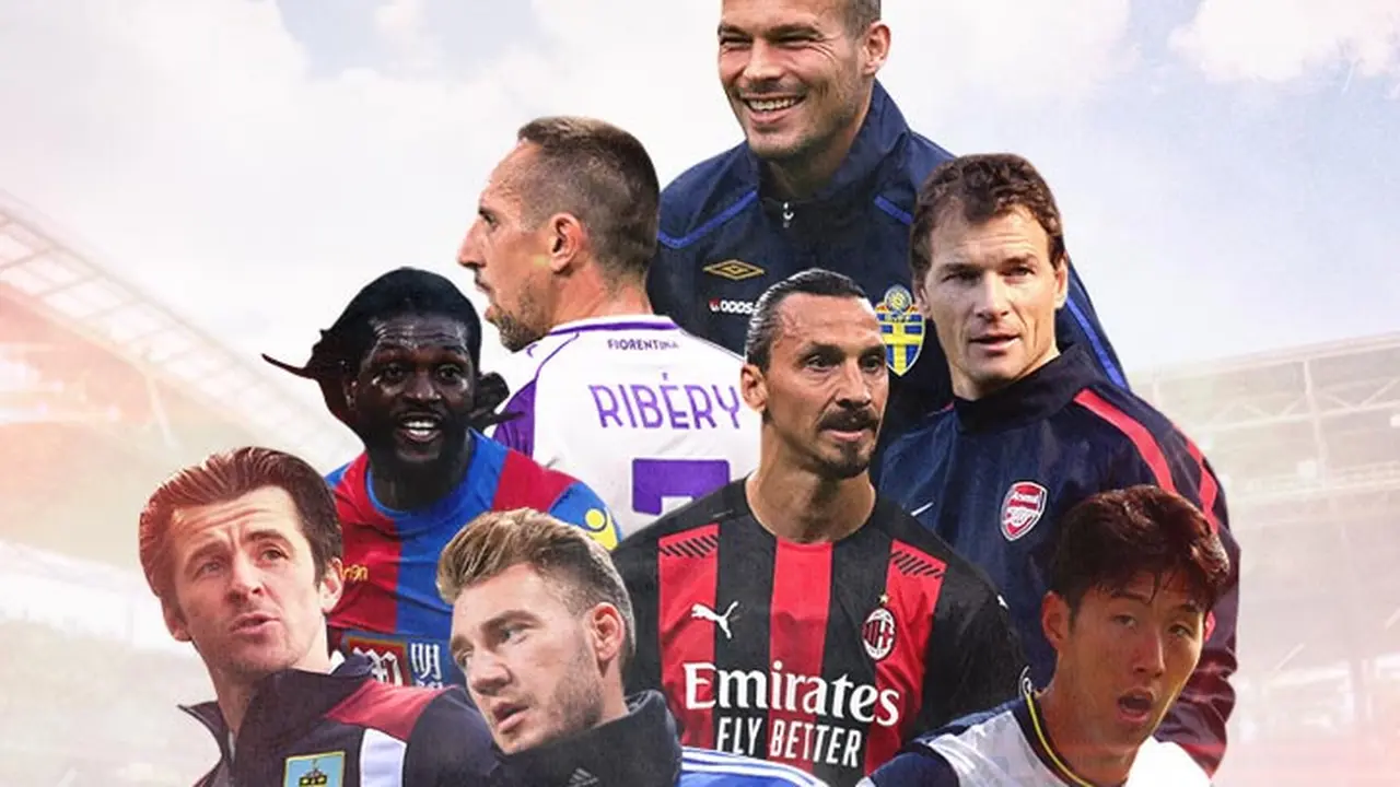 Ilustrasi - Zlatan Ibrahimovic, Son Heung-min, Joey Barton, Nicklas Bendtner, Adebayor, Jens Lehmann, Ribery, Ljungberg