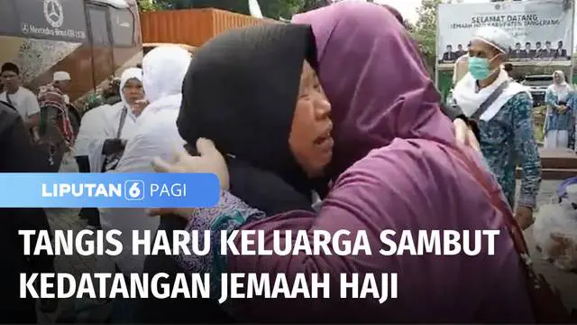 Kepulangan jemaah haji kloter 25 di Kantor Kemenag Kabupaten Tangerang pada Senin (01/08) diiringi tangis haru keluarga. Sebanyak 90 jemaah haji kloter terakhir ini mengaku bahagia bisa kembali ke Tanah Air dalam kondisi sehat.