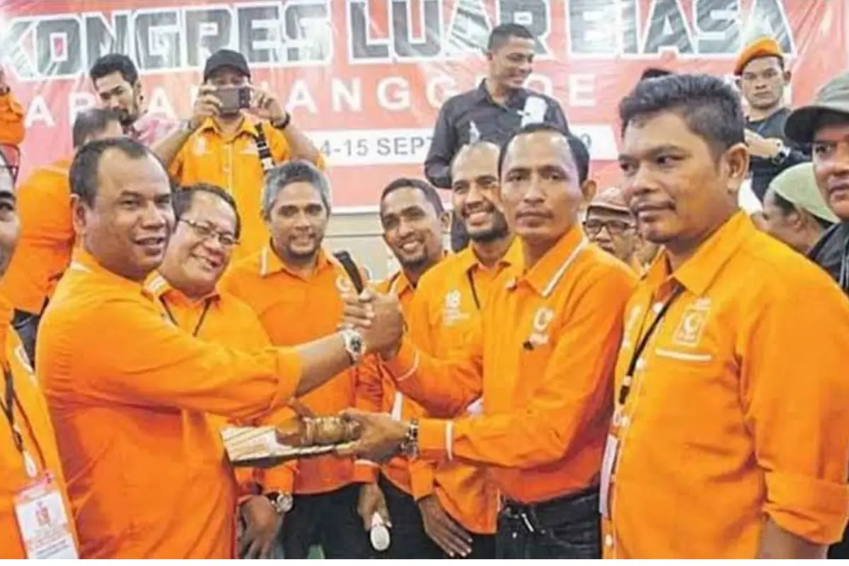 Struktrur organisasi PNA sedang berfoto dalam suatu acara kepartaian (Liputan6.com/Ist)