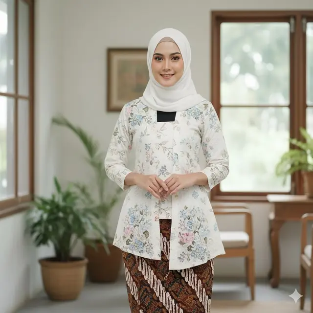 Kutu Baru Flower ¾ Sleeves: Ceria dan Anggun