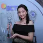 "Ini penghargaan pertama aku makanya aku syok. Karena ini aku ngerasa aku dapat awards, semoga kedepannya aku bisa dapat lagi," tandasnya. (Adrian Putra/Bintang.com)