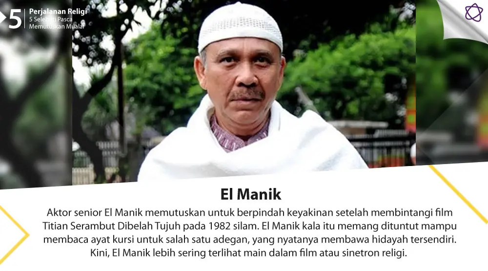 Perjalanan Religi 5 Selebriti Pasca Memutuskan Mualaf. (Foto: via manjanik.net, Desain: Nurman Abdul Hakim/Bintang.com)