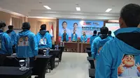 Gabungan relawan Prabowo-Gibran Bernama Gerakan Banten Nyata (GBN). (Rabu, 06/12/2023). (Yandhi Deslatama/Liputan6.com).