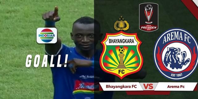 VIDEO: Gol Tak Terduga Makan Konate ke Gawang Bhayangkara FC