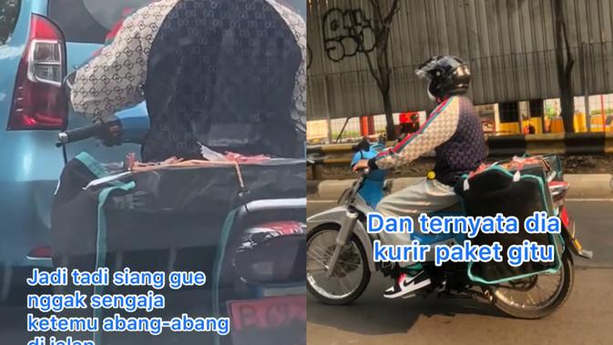 Potret Penampilan Kurir Super Fashionable, Bikin Warganet Melongo - Vimarsana News