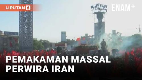 VIDEO: Pemakaman Massal untuk Perwira Iran yang Tewas di Suriah