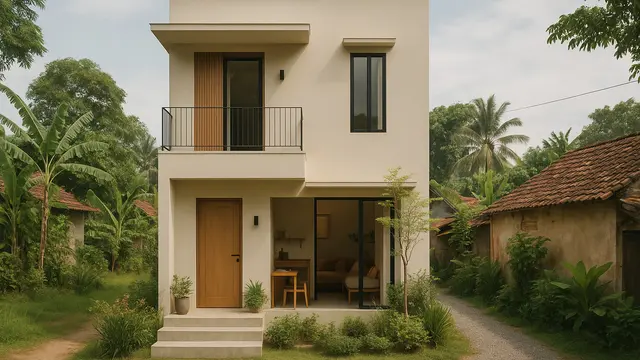 Model Rumah Sederhana tapi Mewah 2 Kamar di Desa