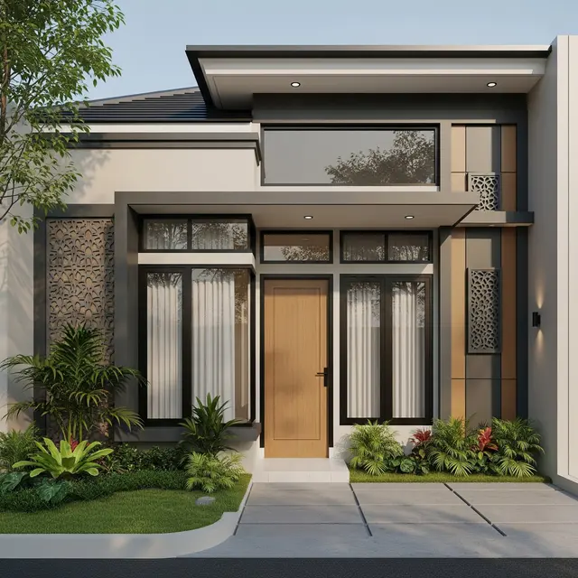 Model Fasad Rumah Kecil Tapi Terlihat Luas