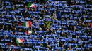 Kemenangan ini membuat Italia selangkah lagi masuk ke Piala Dunia 2026. Mereka harus mengalahkan Bosnia-Herzegovina pada 31 Maret mendatang. (AFP/Stefano Rellandi)