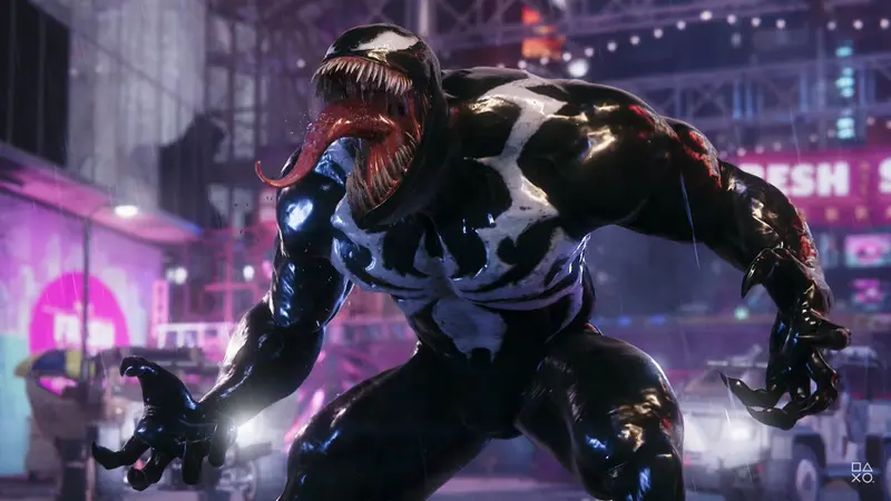 Tampilan Venom di game Marvel's Spider-Man 2 (PlayStation)