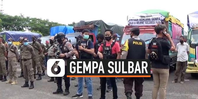 VIDEO: Pengiriman Bantuan Korban Gempa Sulbar Dikawal Polisi Bersenjata