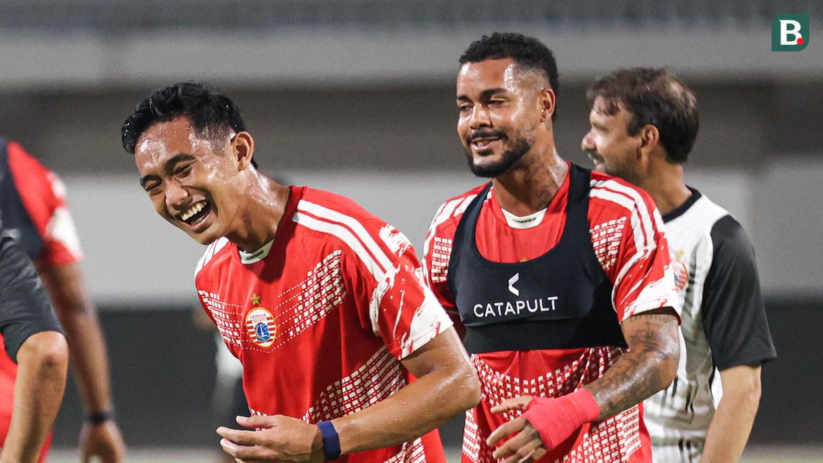 Foto: Keceriaan Pemain Persija Jelang Laga Lawan Tuan Rumah Madura United