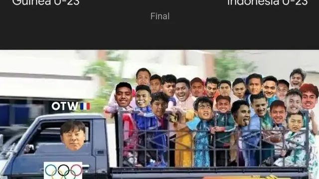 8 Meme Indonesia VS Guinea di Playoff Olimpiade Paris 2024, Berharap Lolos