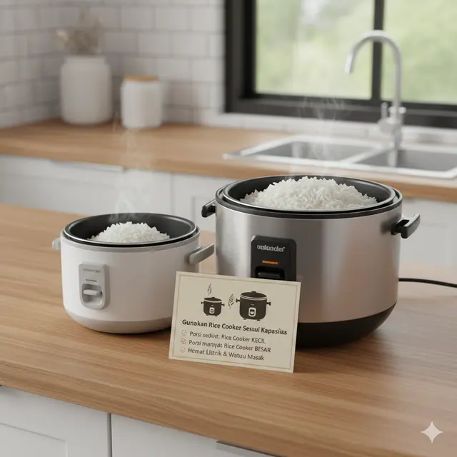 Tips Menggunakan Rice Cooker agar Hemat Listrik dan Tetap Efisien (Foto: Gemini AI)