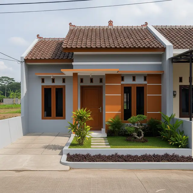 9 Model Rumah Sederhana Warna Abu-abu