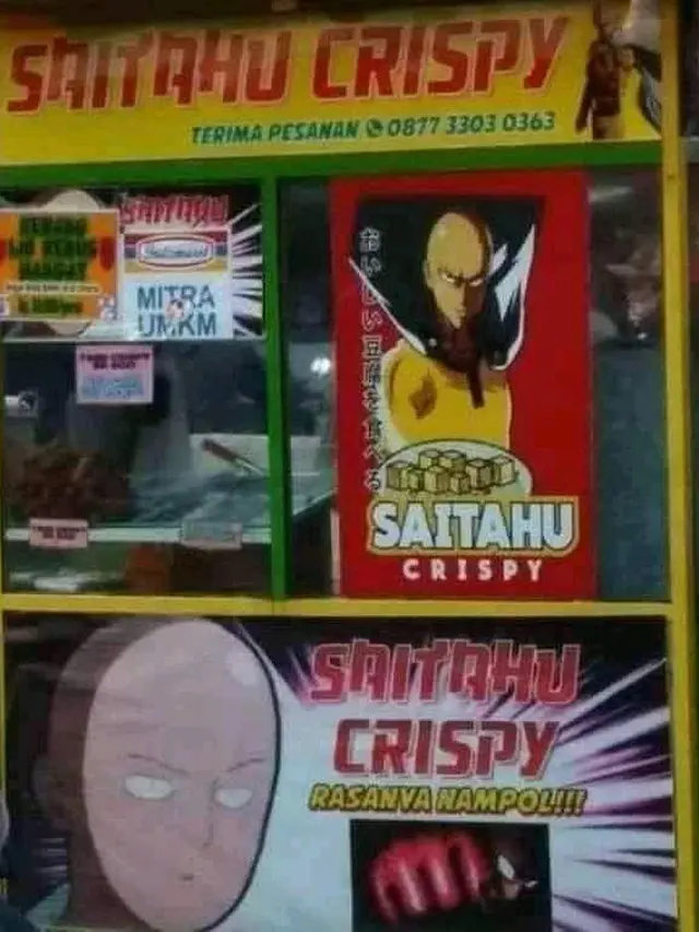 6 Gambar Nyeleneh di Spanduk hingga Gerobak Jualan Ini Kocak Banget