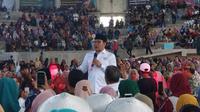 Ketua Umum PKB Muhaimin Iskandar dalam Temu Petani di Dome Stadion Kanjuruhan Malang pada Rabu, 14 September 2022 (Liputan6.com/Zainul Arifin)