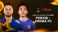 Nonton Piala Presiden Antara Persib vs Arema FC: Debut Igor Tolic Jadi Sorotan Utama di Vidio