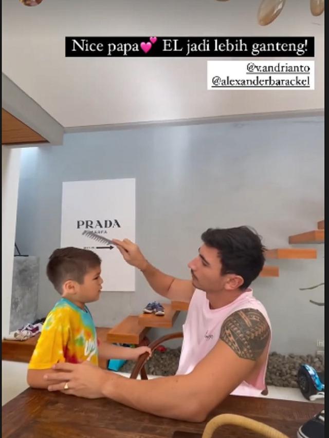 Vincent Verhaag akrab dengan keluarga Jessica Iskandar (Foto: Instagram @inijedar)