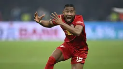 Kepindahan Christopher Nkunku ke Chelsea sudah lama disepakati ketika bursa transfer musim dingin 2023 belum dibuka. RB Leipzig sepakat melepas pemain berusia 25 tahun tersebut ke Chelsea engan biaya mencapai 65 juta Euro. Kedua tim sepakat untuk melangsungkan transfer di akhir musim 2022/2023. (AFP/Tobias Schwarz)