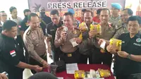 Sebanyak 5,6 Kilogram sabu dipesan oleh napi di Lapas Mata Merah Palembang (Liputan6.com / Nefri Inge)