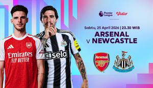 Arsenal vs Newcastle United menjadi laga penentuan bagi Arsenal untuk dapat merebut puncak klasemen dari Man. City. Eksklusif hanya di Vidio.
