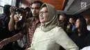 Mantan Dirut PT Pertamina (Persero), Karen G Agustiawan usai menjalani sidang pembacaan eksepsi di Pengadilan Tipikor, Jakarta, Kamis (7/2). Sidang beragendakan pembacaan eksepsi atas dakwaan jaksa. (Liputan6.com/Helmi Fithriansyah)