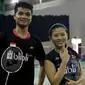 Ganda campuran Indonesia, Ricky Karanda Suwardi/Debby Susanto, melakoni laga debut di Malaysia Masters 2018, Selasa (16/1/2018). (PBSI)