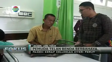 Seorang pria di Jember, Jawa Timur, yang menelan benda-benda asing berbahaya, kini menjalani pemulihan usai operasi. 