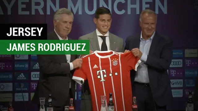 VIDEO: James Rodriguez Diperkenalkan dengan Nomor Douglas Costa