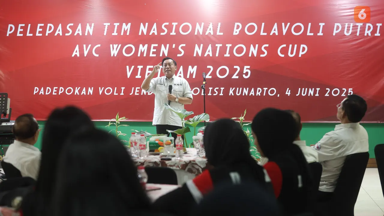 Foto: Suasana Hangat Pelepasan Timnas Voli Putri Indonesia untuk Berlaga di AVC Nations Cup 2025