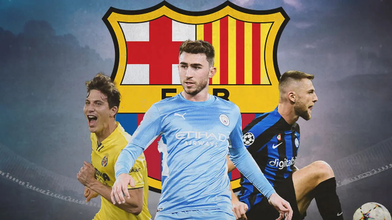 Ilustrasi - Pau Torres, Aymeric Laporte, Milan Skriniar