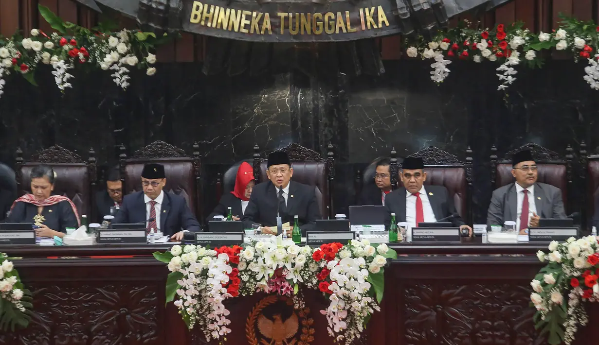Ada dua agenda yang dilakukan pada Sidang Paripurna MPR Akhir Masa Jabatan 2019–2024. (merdeka.com/Arie Basuki)