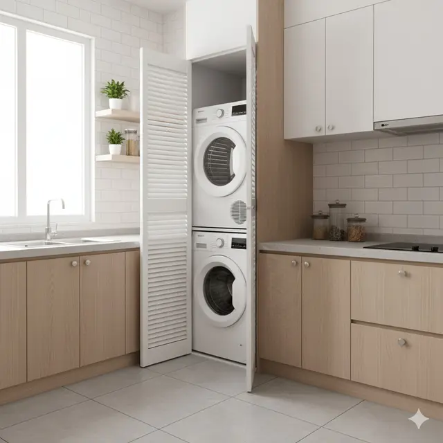 Model Dapur Rumah Kombinasi  Ruang Laundry