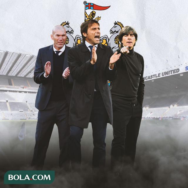 Newcastle United - Zinedine Zidane, Antonio Conte, Joachim Loew