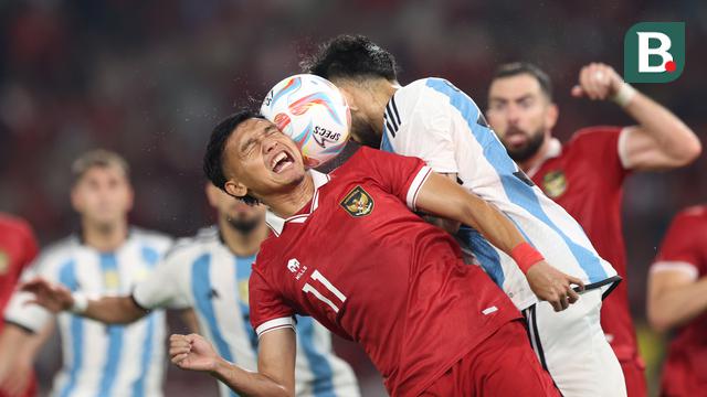 Foto: Perjuangan Maksimal Timnas Indonesia, Cuma Kebobolan Dua Gol Hadapi Argentina Sang Jawara Piala Dunia 2022