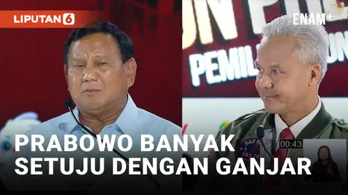 VIDEO: Prabowo Banyak Setuju dengan Ganjar, Netizen: Debatnya Sambil Gandengan Aja Sekalian