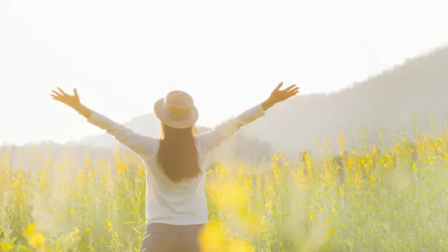 Ilustrasi bebas, menikmati hidup, diri sendiri