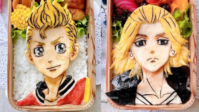 6 Kreasi Bekal Nasi Bentuk Anime Tokyo Revengers Ini Unik Banget